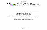 ICC.1:2003-09 International Color ConsortiumFile Format for Color Profiles © 2001 ICC – vi – ICC.1:2003-09 Annex B Embedding Profiles..... 79