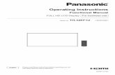 Operating Instructions - Panasonic · Operating Instructions Functional Manual FULL HD LCD Display For business use Model No. TH-32EF1U 32-inch model English Please read these instructions