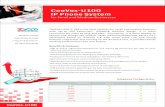 CooVox-U100 IP Phone System - 2ENTRY U100 Datasheet.pdf · CooVox-U100 IP PBX is the ideal solution for small and medium business with up to 500 extensions. Adopting modular design,