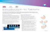 Introduction to Tablets - Telstra...Introduction to Tablets Tech Savvy Seniors Quick Reference Guide Page 1. 1. On the Home page, tap the Settings icon. 2. Under Wireless and Networks
