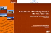 Catastro de Proyectos de Inversiónapp. · PDF file fuente a “Sociedad de Fomento Fabril” o “SOFOFA”. ÍNDICE CATASTRO DE PROYECTOS DE INVERSIÓN – 4 3 e Inmobiliario 1.