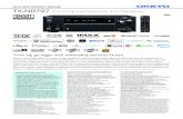 2019 NEW PRODUCT RELEASE TX-NR797 9.2-Channel … › wp-content › uploads › 2019 › 04 › TX-NR797_US.pdf2019 NEW PRODUCT RELEASE TX-NR797 9.2-Channel Network A/V Receiver Think