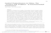 Central Protectionism in China: The Central SOE …...Central Protectionism in China: The “Central SOE Problem” in Environmental Governance Sarah Eaton* and Genia Kostka† Abstract