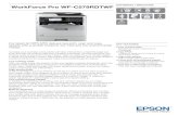 DATASHEET / BROCHURE WorkForce Pro WF-C579RDTWF · print usage via server-based Epson Print Admin; control, analyse and manage your printer fleet with Epson Device Admin; or manage