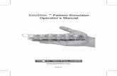 SimSlim TM Patient Simulator Operator's Manual · 2017-08-12 · Introduction The S/mSl/m,.., simulator is a compact, rugged, easy to use multi-parameter patient simulator with the