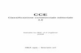 CCE Classificazione commerciale editoriale · Classificazione commerciale editoriale 2.0 basata su BIC 2.0 inglese 2006 DEA spa – Siscom srl ... aspetti economici Classificare qui
