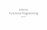 Intro to Functional Programming - Amazon S3s3.amazonaws.com/.../slides/12-Functional-Programming-Introductio… · Functional programming! •COMP110 is comprised of three units: