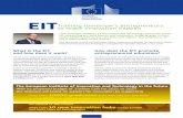 EIT Training tomorrow’s entrepreneurs to make innovation happenec.europa.eu/education/sites/education/files/document... · 2018-11-09 · EIT Training tomorrow’s entrepreneurs