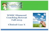 WSHC Diamond Coaching Retreat Fall 2015 Clinical Case X · 2019-05-07 · Eventually: Debilitating fatigue (not recoverable with short-term increase in sleep) Lethargy, Malaise Depression