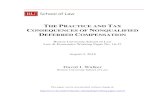 THE PRACTICE AND TAX CONSEQUENCES OF NONQUALIFIED … · THE PRACTICE AND TAX CONSEQUENCES OF NONQUALIFIED DEFERRED COMPENSATION Boston University School of Law Law & Economics Working