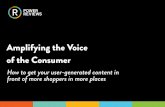 Amplifying the Voice of the Consumer - PowerReviews · Amplifying the Voice of the Consumer | 10 4. Enhance Targeted Digital Advertising The typical consumer sees hundreds of advertisements