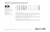 GUÍA DE COMPRA PAX Y KOMPLEMENT - IKEA.com … · Crea tu propio armario Combina estructuras y puertas de la serie PAX con artículos de la serie de organizadores de interior KOMPLEMENT