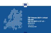 CEF Telecom 2017-1 virtual info day CEF-TC-2017-1 CEF eID ... CEF Telecom 2017-1 virtual info day CEF-TC-2017-1