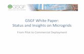 GSGF White Paper: Status and Insights on Microgrids · Maale Gilboa kibbutz By MicroGrid Israel, Israel Project funded by the government Rural cooperative community microgrid with