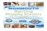 2020 Made in Monmouth Shopping Directory · PDF file Handmade necklaces, bracelets, earrings & rings ashleydilgerdesigns@yahoo.com ... Bright Idea Arts and Crafts Mixed Media Art Originals,