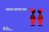 ANNUAL REPORT 2016 - Child Helpline International · ANNUAL REPORT 2016 2 < Every child has a voice. We believe that no child should be left unheard 3 < Contents Chair’s Statement
