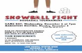 SNOWBALL FIGHT - Lake Howell High School · snowball fight lake howell winter week december 4 - 8, 2017 follow us on twitter @lhhs2018 dodgeball tournament game day: wednesday, december