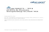 SimpleStep ELISA Kit (CXCL4) Human ab189573 – PF4€¦ · Version 3 Last Updated 18 January 2019 Instructions for Use For the quantitative measurement of human PF4 (CXCL4) in serum,
