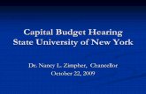 Capital Budget Hearing State University of New York › media › suny › content-assets › ...Capital Budget Hearing State University of New York Dr. Nancy L. Zimpher, Chancellor