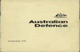 AUSTRALIA,,* Australian Defence · 2015-06-08 · Educational and Training Facilities Accommodation for Servicemen Reserve Force Facilities Importance of the Civil Infrastructure