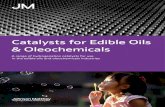 Catalysts for Edible Oils & Oleochemicals › - › media › files › markets › jm... · The PRICAT™, AMCAT™ and Sponge Metal™ nickel hydrogenation catalysts for use in