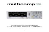 Smart Digital Storage Oscilloscope Models MP720009, … · Introduction to the Structure of the Oscilloscope..... 4 Front Panel ... Remove USB cable which connects oscilloscope and