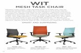 WIT - OfficeDR.com › sitonit › pricelists › wit_price_list.pdf · WIT THINTEX TASK CHAIR Adjustable lumbar support, height adjustable arms and multiple colors are unexpected