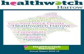 Healthwatch Harrow€¦ · Healthwatch Harrow 3 Message from the Chair of EWL I am pleased to present this report on the issues that matter to our local community and the various