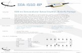 SOA-1550-BP - OEQuest.com · The Optilab SOA-1550-BP is a semiconductor optical amplifier with high fiber-to-fiber gain, designed to be used in general applications to increase optical