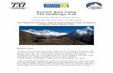 Everest Base Camp 737 Challenge Trek Itinerary FINAL amended2€¦ · Everest Base Camp 737 Challenge Trek Altitude 5,544m/18,188ft » Duration 20 Days Sunday 22nd April to Friday