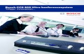 Bosch CCS 800 Ultro konferencesystem Tilføjer innovation€¦ · Tilføjer innovation.....med en ﬂeksibel totalløsning til møder Unik, ... Højttalere 60W (x2) 6 Mikrofon. 5
