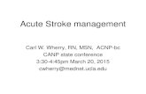 Acute Stroke management - canpweb.orgcanpweb.org/canp/assets/File/2015 Conference...• contraindications for administration of rtPA for acute ischemic stroke. • Recent guideline