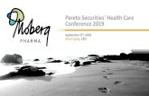 Pareto Securities' Health Care Conference 2019d1q0gh225dp9f5.cloudfront.net/sites/default/files/... · • License Agreements signed with Bayer AG (Europe) and Cipher (Canada) BUPI