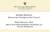 Multiple Myeloma What is the Therapy of the Future? Rafat ... › upload › 13h45RAbonour.pdf · Velcade, Kyprolis, Ixazomib Immunomodulatory Drugs (IMiDs): Thalomid, Revlimid, Pomalyst