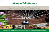 MWELO 2015 Compliance Guide to Irrigation-Related Requirements · irrigation systems. (K) The design of the irrigation system shall conform to the hydrozones of the landscape design