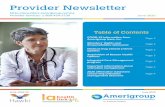 Table of Contents - Amerigroup · 2020-05-22 · membership card or access their health plan’s website for online self-service. Providers should continue to use the Provider Services