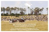 BOTSWANA SAFARI · THE KALAHARI RIDE 5 NIGHTS IN THE MAKGADIKGADI PANS & THE KALAHARI DESERT The following itinerary is an outline of the activities offered during your stay at Camp