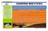 SAWMA MATTERSOctober 2016 SAWMA MATTERS Electronic newsletter of the Southern African Wildlife Management Association In this issue: Highlights of the SAWMA Symposium 2016 SAWMA Council