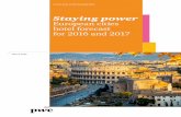 European cities hotel forecast for 2016 and 2017 · European cities hotel forecast for 2016 and 2017 5 rather than the quantity of new rooms. Barcelona has introduced a moratorium