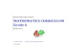 MIDDLETOWN PUBLIC SCHOOLS MATHEMATICS CURRICULUM Grade 6 · The Middletown Public Schools Mathematics Curriculum identifies what students should know and be able to do in mathematics.