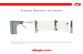 Catrax Barrier Sections - SIASA · • Excellent presentation following the Catrax line • Cost-effective professional solution Pedestals • Pipes in polished stainless steel -
