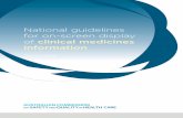 National guidelines for on-screen display of clinical ... · 2 National guidelines for on-screen display of clinical medicines information – January 2016 Contents 6.3 Numbers and