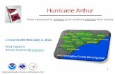Hurricane Arthur - North Myrtle Beach, South Carolina · along the marsh areas, beaches, and other vulnerable low-lying tidal areas. Some structures in vulnerable coastal flood locations