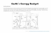 Earth’s Energy Budget...Earth’s Energy Budget: Introduction Earth’s heat engine does more than simply move heat from one part of the surface to another; it also moves heat from