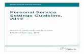 Personal Service Settings Guideline, 2019health.gov.on.ca › en › pro › programs › publichealth › oph... · Personal Service Settings Guideline, 2019. 3 . 1. Preamble. The