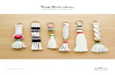 MACRAMÉ KEYCHAINS › wp-content › uploads › ...• Embroidery floss or yarn • Wooden bead (keychain #1 only) • Scissors 1 4 2 3 instructions for keychains #1 and #6 1. To
