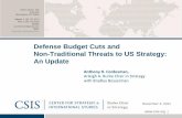 Defense Budget Cuts and Non-Traditional Threats …...• The most serious single threat the US faces to its national security comes from the non-traditional threat of entitlements
