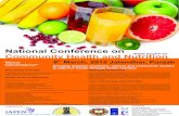 National Conference on Community Health and Nutrition · preventive medicine, new forms of health manpower, analysis of environmental factors, delivery of health care services, and