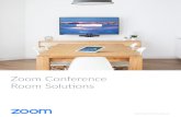 Zoom Conference · Zoom Video Communications, Inc. Zoom Video Communications, Inc. Monitor and manage rooms at scale Admin dashboard provides real-time and historical reports of room