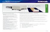 Andor HoloSpec imaging spectrograph › assets › uploads › documents › Holospec.pdf · Andor HoloSpec On-axis high throughput imaging spectrograph 3 0 5 10 15 20 25 30 576.0